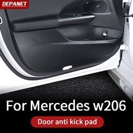 Carbon Fiber Door kick pad for Mercedes Benz w206 C260 2022-2023 180 200 300 interior accessories