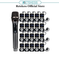 Retekess T130 Professional Wireless Handheld Microphone Transmitter and T131 Receivers used in such 