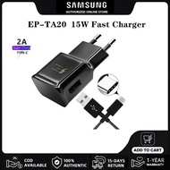 หัวชาร์จ Samsung Adapter Fast Charging 15W  อะแดปเตอร์เดินทางซัมซุง EP-TA20 Travel Wall เครื่องชาร์จ2A Type C สำหรับ S22 S21 S20 Ultra S10 S9 S8 Note10 9 [รับประกัน1ปี]