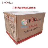(144 Rolls) WHOLESALE Medium Duct Tape Insulation INOKI Adhesive Tape 1" Inch 24 mm x 72 Yards i-nOk