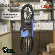 Bespeko BS300 Instrument cable Ø 6.3 mm jack - Ø 6.3 mm jack 3 Meters