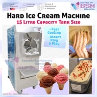 15L Tabung Hard Ice Cream Gelato Machine Besar Mesin Aiskrim Corek Yogurt 15 Litre Icecream