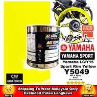 [ Yamaha Y15 / LC Sport Rim Yellow Y5049 ] Kuning LC 🟡 Motor High Quality DIY Paint CW Aerosol Spray