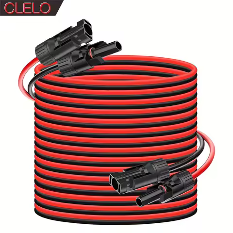 Solar Panel Extension Cable, 30 Feet/ 40 Feet Tin-Plated Copper Wire with Female & Male MC4 Connecto