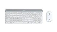 Logitech Slim Combo MK470 Wireless Keyboard Mouse Set White