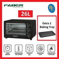 Faber 26L Electric Oven - FEO R26 - Red/Black