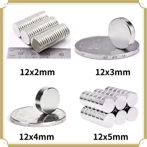 12x5mm Strong Round Rare Earth Powerful Magnetic Magnet 12*2mm 12*5 Strong Disc Neodymium Magnets 12