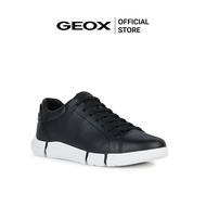 GEOX รองเท้าผ้าใบผู้ชาย รุ่น U ADACTER - BLACK SS24 (U45FFAC9999M_S4BKXX)