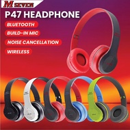 READY STOCK P47 Power Bass Foldable Mini Bluetooth Wireless Headset MP3 / TF Card with Button Contro