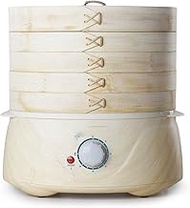 3 Tier Bamboo Electric Steamer Stainless Steel Steamer for Steaming Dim Sum Dumplings Buns Vegetable