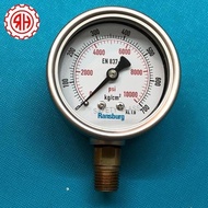 PRESSURE GAUGE 2.5" - 700 BAR (KG/CM2) BOTTOM RWS411 RANSBURG