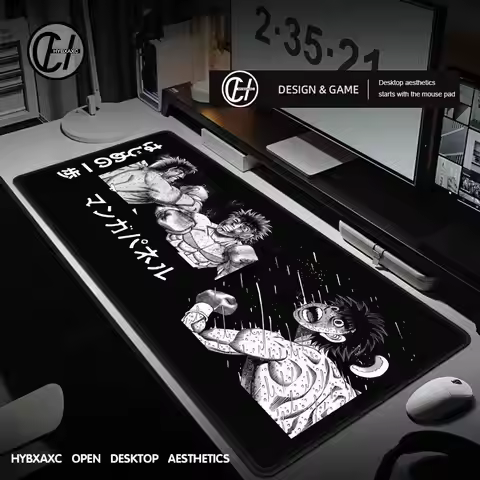 H-Hajime No Ippo Mouse Pad Tapetes De Mesa Teclado, Borracha Kawai, Tapete De Mesa Antiderrapante, 1