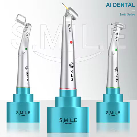 SMILE Contra Angle Optic Low Speed Handpiece 1:5/1:4.2/1:1/4:1/20:1 with Gear Locking System for Den