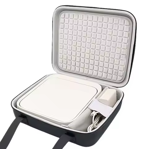 Spacious Handheld Projector Case with Shockproof Padding and Flexible Interior Section for Z7X Proje