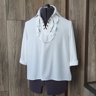 《柏德之門 3》角色 Astarion 白色襯衫 - Cosplay 服裝