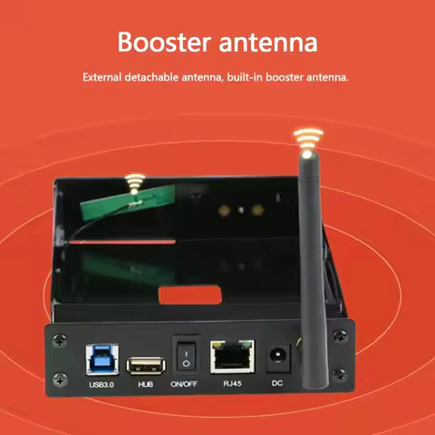 F3MA Blueendless 3.5-inch Hard Disk Enclosure Box Home Wifi Router Smart NAS WiFi Net Server Storage