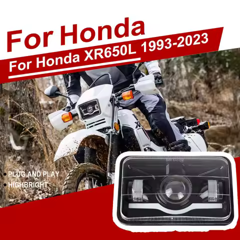 Projector 4"x6" LED Headlight H4656 H4651 LED Headlamp for Honda XR650L 1993-2013 XR250L XR650R XR40