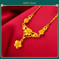 ASIX GOLD สร้อยคอทองคำแท้ สร้อยคอจี้ ทอง 24K การประกันคุณภาพ ไม่ดำ ไม่ลอก  จี้ต่างๆ 8 สไตล์  จี้ดอกไม้ จี้โบว์  จี้หัวใจ  ของขวัญที่ดีที่สุด