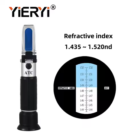 Yieryi RND-025ATC Refractive Index Refractometer 1.435 To 1.520 Oil Tester Reading Resolution is 0.0