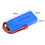 For Wltoys RC รถแบตเตอรี่ 3800mah 2S 7.4v TPlug สำหรับ 144001 144010 124017 124018 124019 12428 RC ร