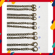 Metal Chain for Tali Beg Length 120cm (Bronze) Tali Beg Chain Strap Bag Chain Beg Kisslock Chain