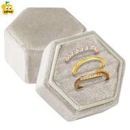 ADREE Jewelry Ring Box, Velvet 3 Slots, Proposal  Women