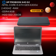 HP ProBook 640 G2 Intel Core i5 6th Gen 6300U 2.40GHz -Ram DDR4 8GB -HDD SSD 256GB -DVD RW -14"นิ้ว