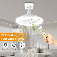 Ceiling Fan Light E27 Ceiling Lamp Silent With Remote Control 30W Ceiling Chandelier Fans Lights 220V 3 Modes Aromatherapy Fan Light AC Motor Cooling fan White Light Indoor Lightin