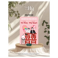 ND4 - Fun and cute chibi Wedding Welcome Sign