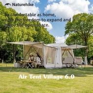 New Model Air Tent Village 6.0 NH Pole Size 3-4 People Available In 2 Sizes (With Additional Rooms)