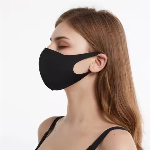 Unisex Reusable Hanging Ear Outdoor Drill Breathable Edust Proof Windproof Mask Cotton Washable And 
