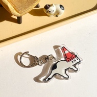 小薯鎖匙扣 - 雪糕筒喵喵