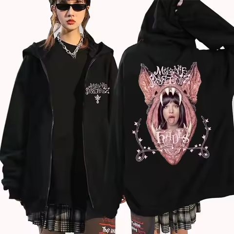 Melanie Martinez Hades Tour 2026 Zipper Hoodie Man Woman Harajuku Pullover Tops