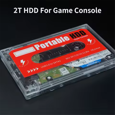 2TB Gaming HDD Batocera 38 with 60000 Games 90+Emulators for /PS2/PS1/N64/MAME/DC for Win7/8/10/11