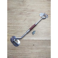 8 Inch Wind Right Round Wood Motif Maroon Color Window Retainer Hook