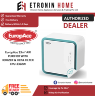 EuropAce 33m² AIR PURIFIER WITH IONIZER &amp; HEPA FILTER EPU-3302W
