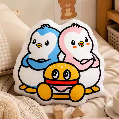 Pudgy Penguins Vandy The Pink Maglietta Funny Plush Pillow Cushion Funny Stuffed Throw Pillow Home D