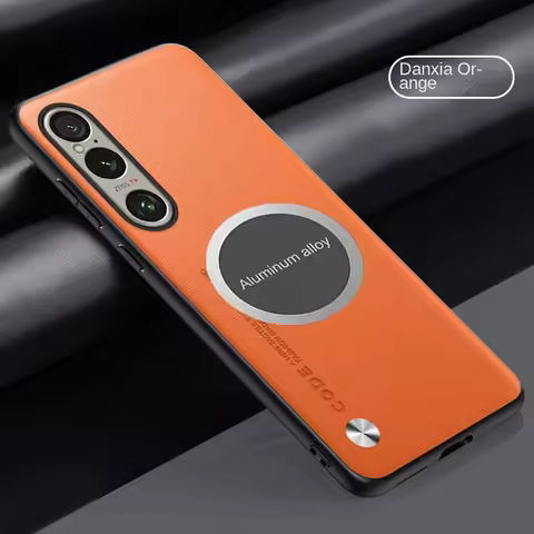 For Sony Xperia 1 VI 10 VI 5 VI Case Soft Vegan Leather Magnetic Protective Back Cover Case For Sony