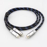 HIFI 0.5m1m1.5m2m3m5m Subwoofer Y Cable  RCA  1 Male to 2 Male Audio cable