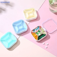 onewsun Mini Pill Box Weekly Medicine Pill Box Rotag Pill Box Case Splitter Pill Organizer Portable Travel Day Pill Container Case new