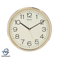 Seiko QXA014A QXA014AT Round Gold Case Wall Clock