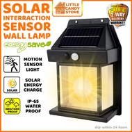 Warm LED Solar Wall Light Outdoor Lighting Motion Sensor Automatic Night Light Lampu Solar Dinding D