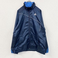 adidas運動外套/球衣，海軍藍，O碼，古著。