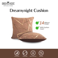 Dreamynight Home Cushion Insert with Linen Fabric Cushion Cover (40cm x 40cm)