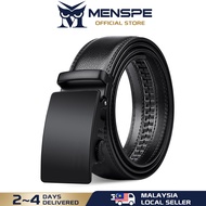MENSPE Men's Belt Fashion Business Belt Genuine Leather Belt Second-layer Cowhide Automatic Buckle B