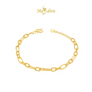 MASDORA 999 Gold Bracelet Rantai Tangan Emas ~ Golden Tangled Paperclip (EMAS 999/24K)