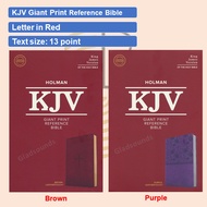 KJV Giant Print Reference Bible | Leathersoft | Letter in Red | Gladsounds