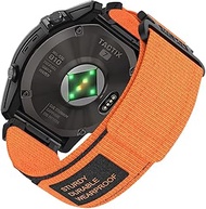 22mm Nylon Watch Band Compatible for Garmin Fenix 8 47MM/7/6/6 Pro/5/Epix Gen 2 Band, Camouflage Qui