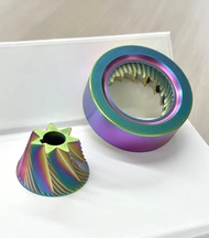 STARSEEKER Electric Coffee Grinder Titanium Burr เฟืองบดสำหรับเครื่องบดกาแฟ 48/55/63/74 มม เฟืองอะไห