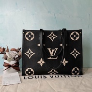 LV OnTheGo MM壓紋托特包